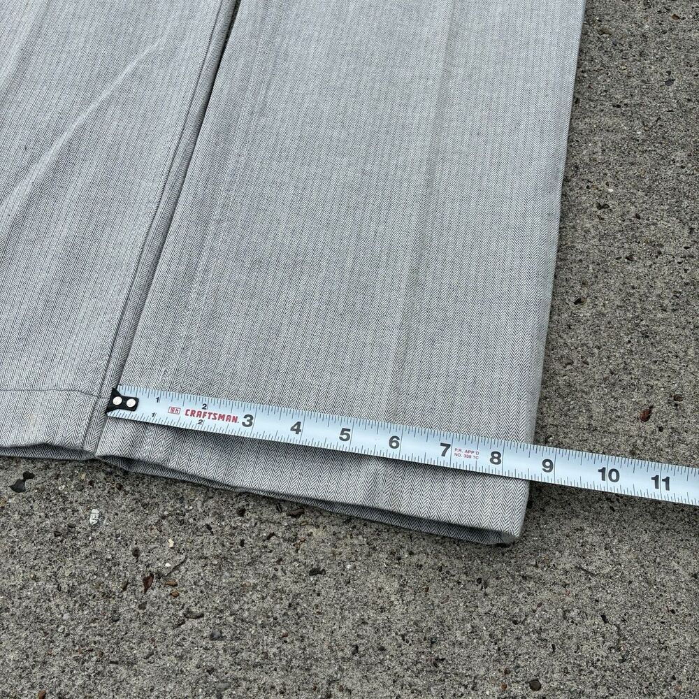 Vintage Polo Ralph Lauren Pants 34x30 100% Cotton Herringbone Trousers USA Made - Picture 16 of 16